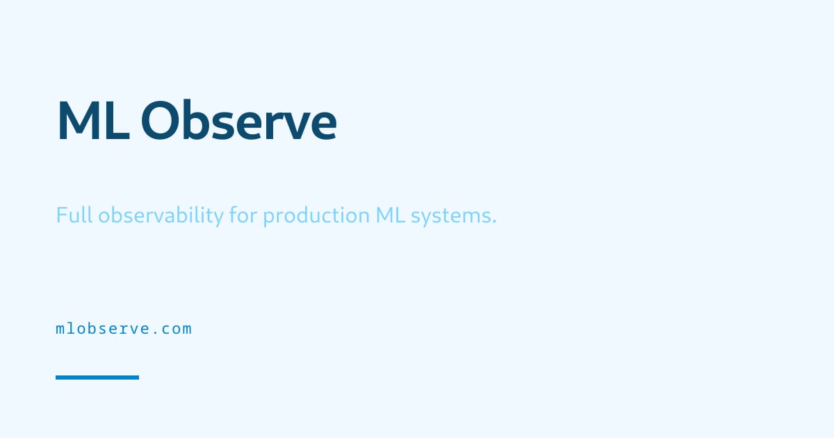 ML Observe cover card